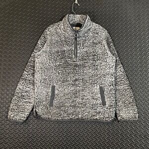 Thread+Supply Gray 1/4 Zip‎ Fleece Comfy Pullover Sweater Men's Size Medium